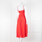 Zimmermann Red Linen Strap Sundress