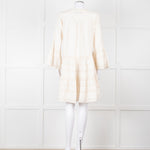 Devotion Twins Cream Tiered Mini Dress
