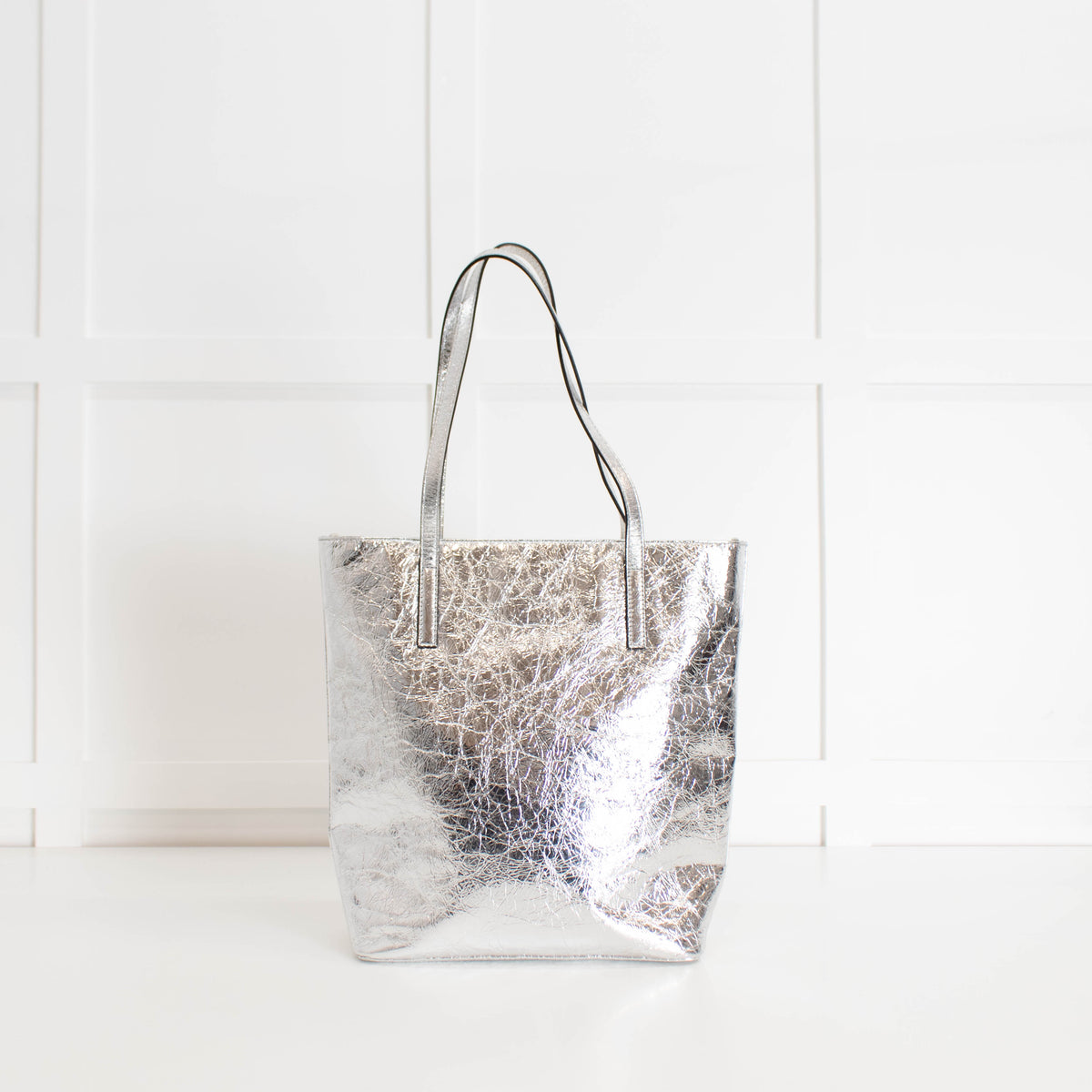 Michael By Michael Kors Silver Large Tote Bag