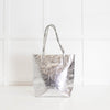 Michael By Michael Kors Silver Large Tote Bag