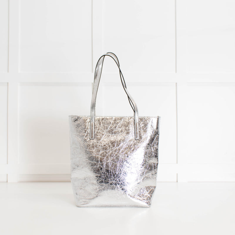 Michael By Michael Kors Silver Large Tote Bag