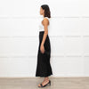 Nina Ricci Black Gathered Detail Long Pencil Skirt