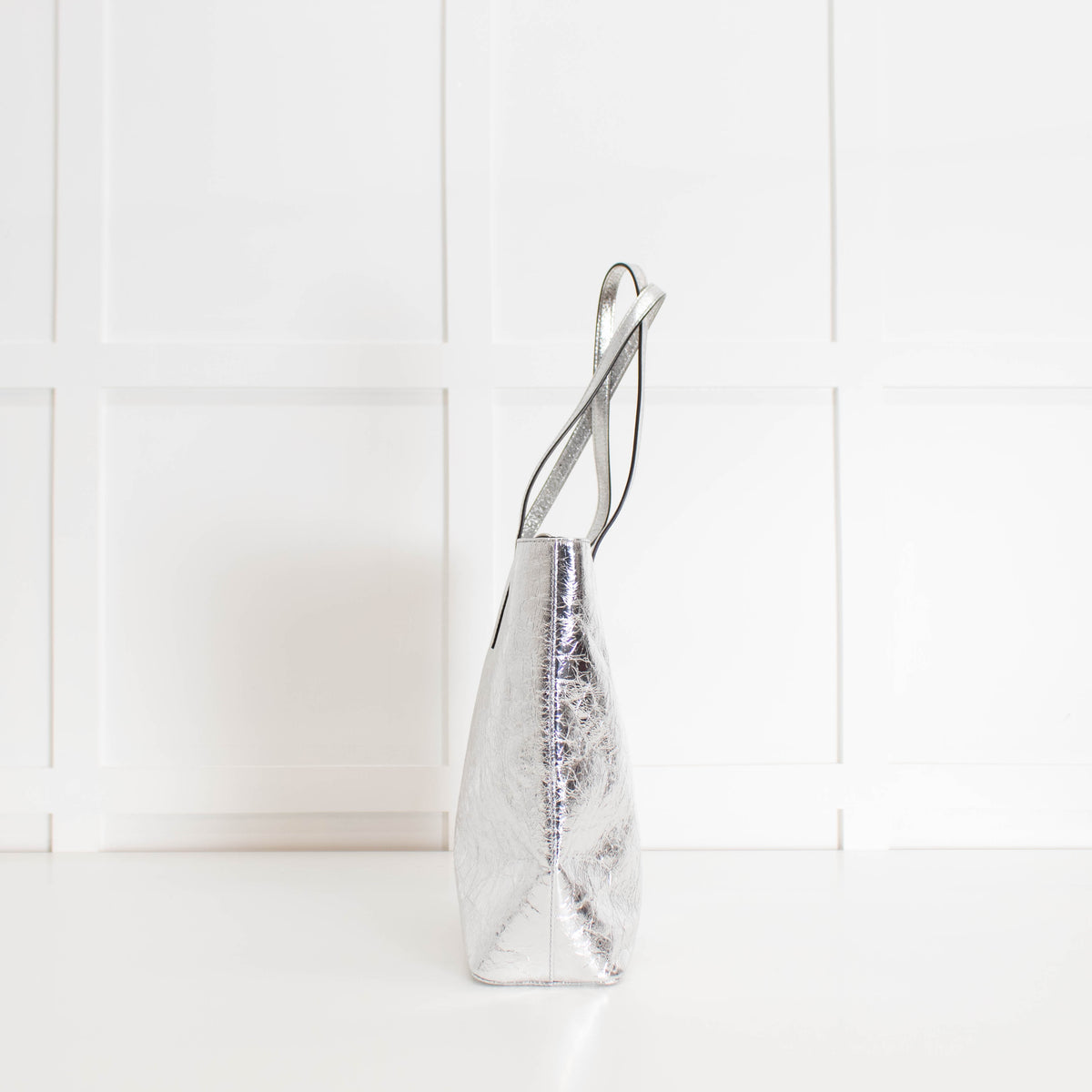 Michael By Michael Kors Silver Large Tote Bag