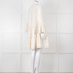 Devotion Twins Cream Tiered Mini Dress