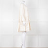 Devotion Twins Cream Tiered Mini Dress