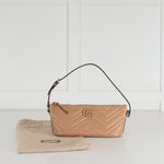 Gucci GG Nude Quilted Leather Shoulder Bag
