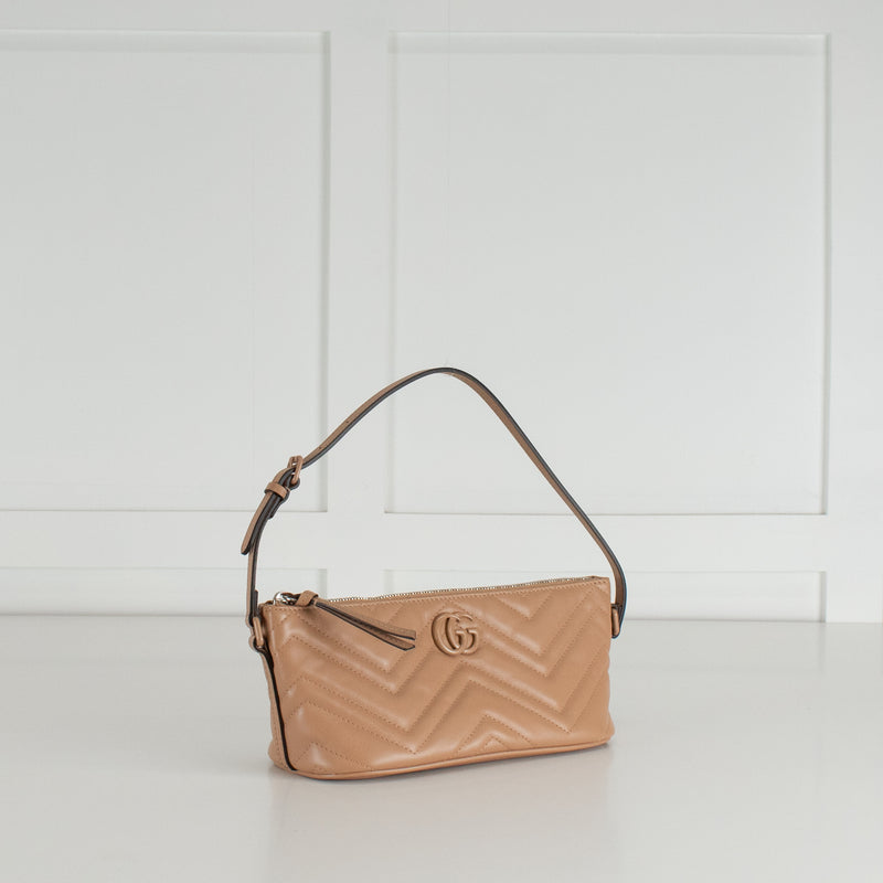 Gucci GG Nude Quilted Leather Shoulder Bag