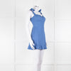 Reformation Cornflour Blue Tie Strap Linen Sundress