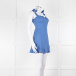 Reformation Cornflour Blue Tie Strap Linen Sundress