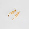 Otiumberg Gold Twisted Drop Earrings