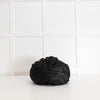 Miu Miu Black Leather Bosco Plisse Shoulder Bag