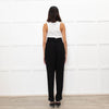Anne Fontaine Black Belted High Waisted Trousers