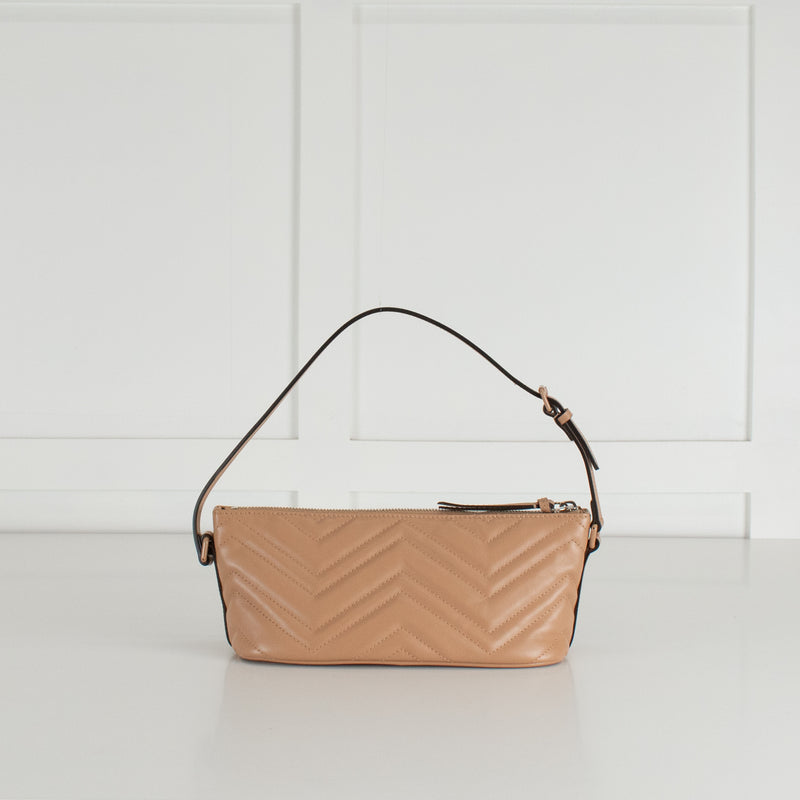 Gucci GG Nude Quilted Leather Shoulder Bag