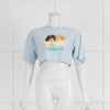 Fiorucci Baby Blue Angel Cropped T-Shirt