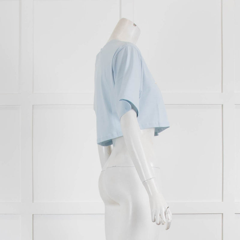 Fiorucci Baby Blue Angel Cropped T-Shirt