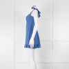 Reformation Cornflour Blue Tie Strap Linen Sundress