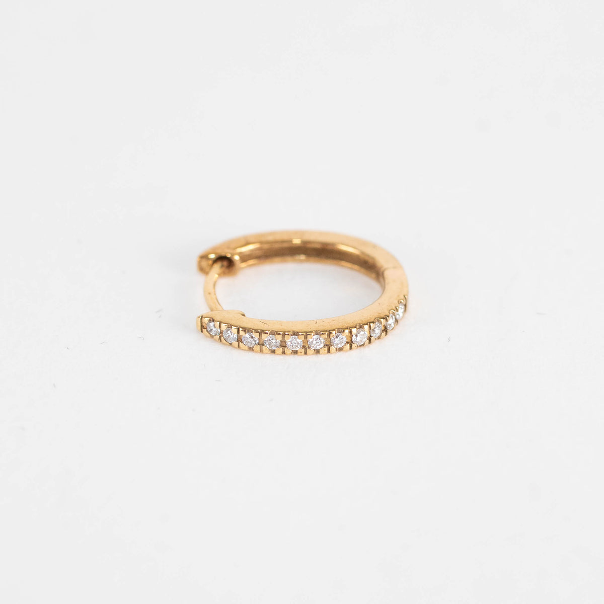 Otiumberg Diamond and 9ct Yellow Gold Hoop