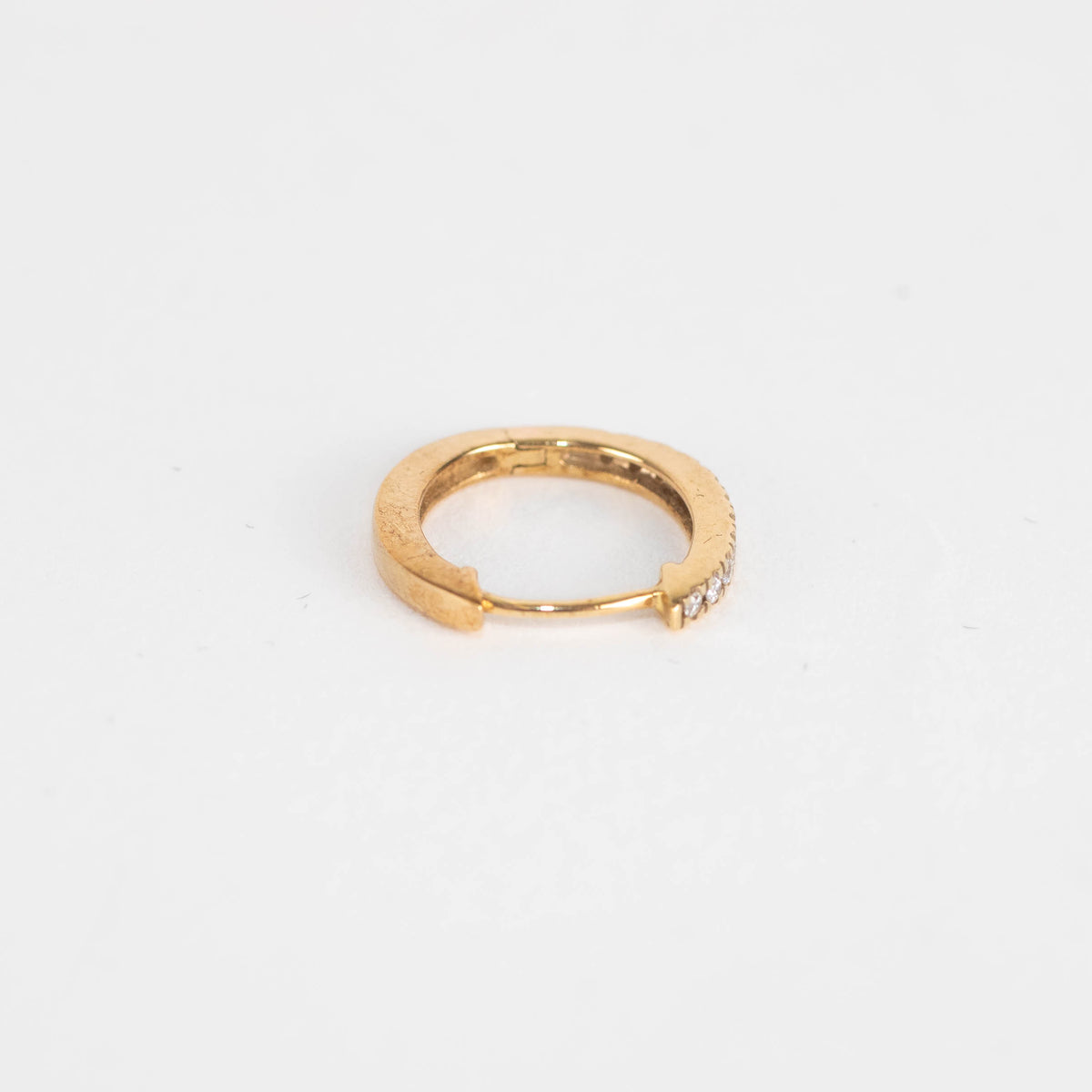 Otiumberg Diamond and 9ct Yellow Gold Hoop