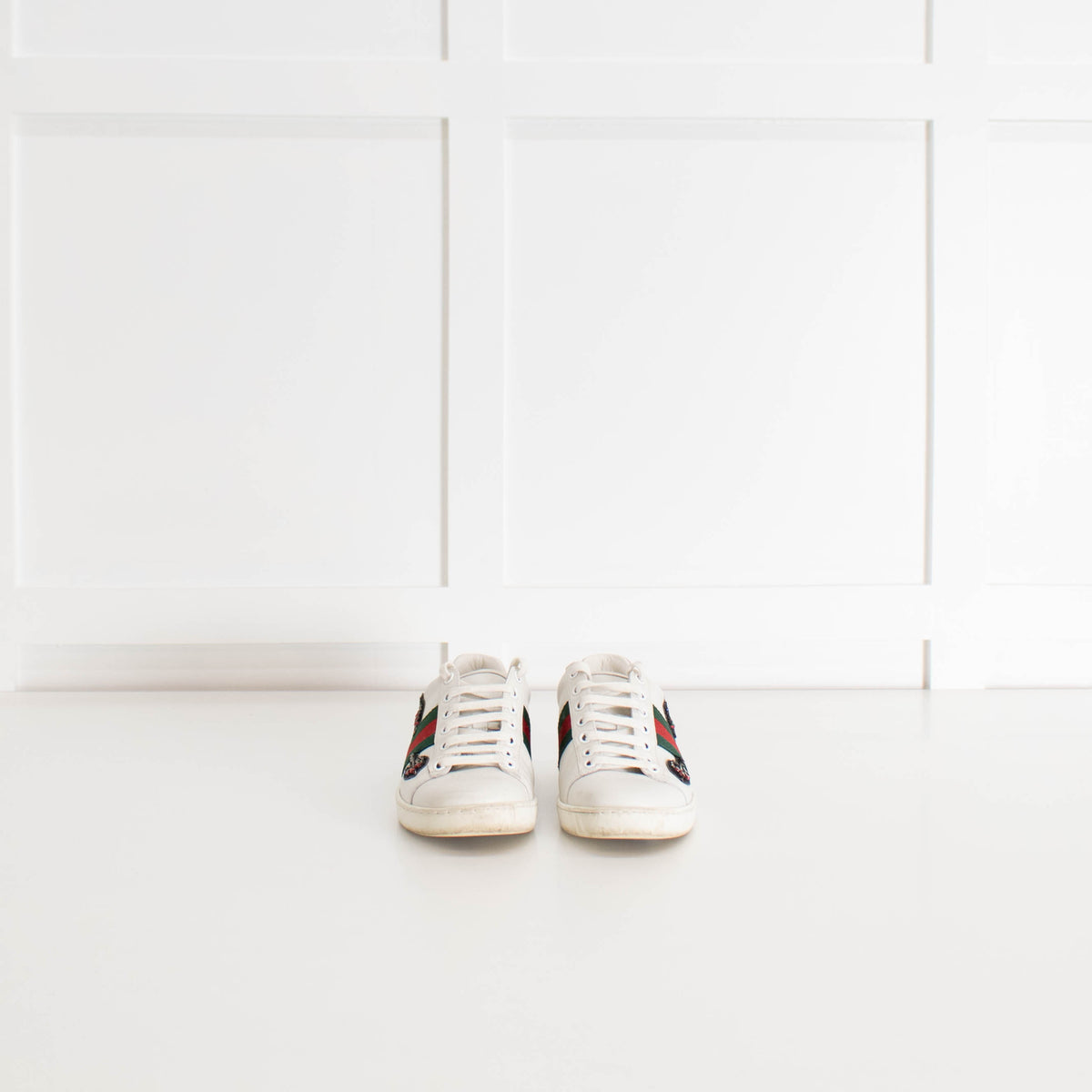Gucci Crystal Arrow Ace Trainers