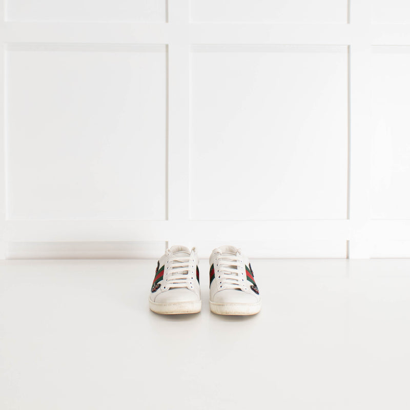 Gucci Crystal Arrow Ace Trainers