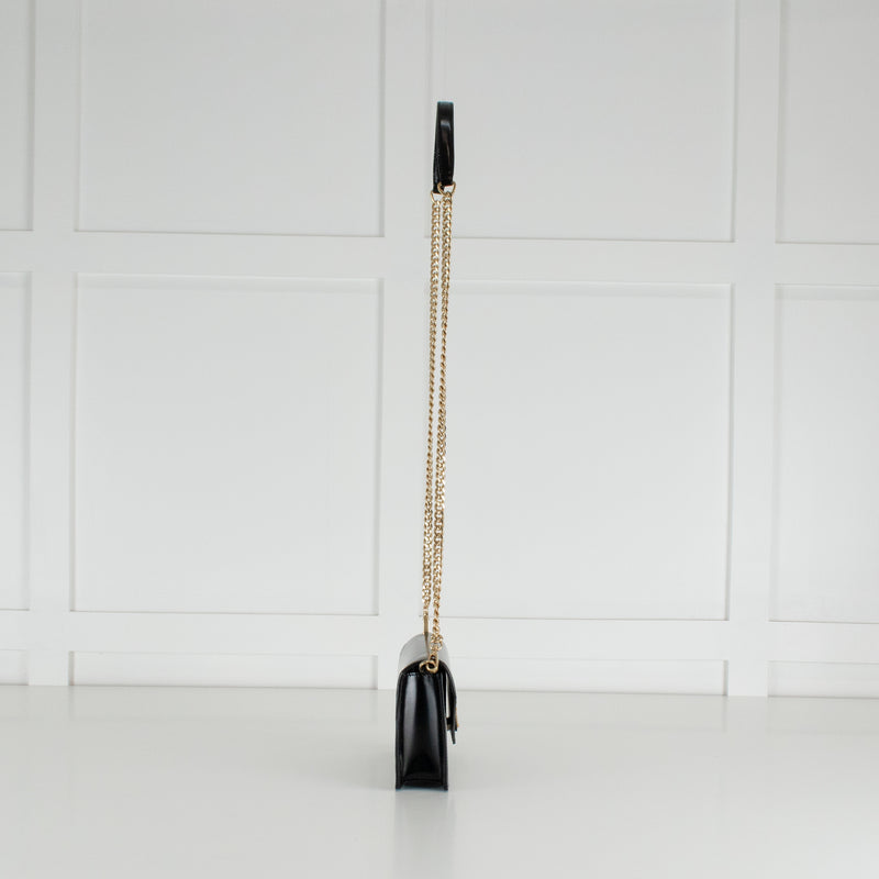 Prada Black Vitello Move Mini Chain Crossbody