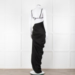 Jacquemus Black Side Ruched Le Papier Dress