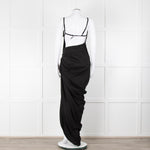 Jacquemus Black Side Ruched Le Papier Dress