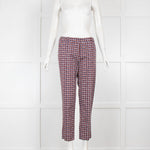 Weekend Maxmara Geometric Print Cotton Trousers
