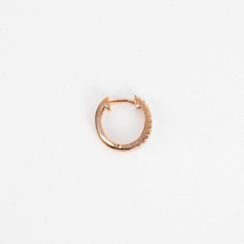 Otiumberg Rose Gold and Diamond Hoop