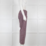 Weekend Maxmara Geometric Print Cotton Trousers