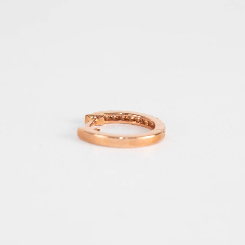 Otiumberg Rose Gold and Diamond Hoop