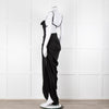 Jacquemus Black Side Ruched Le Papier Dress