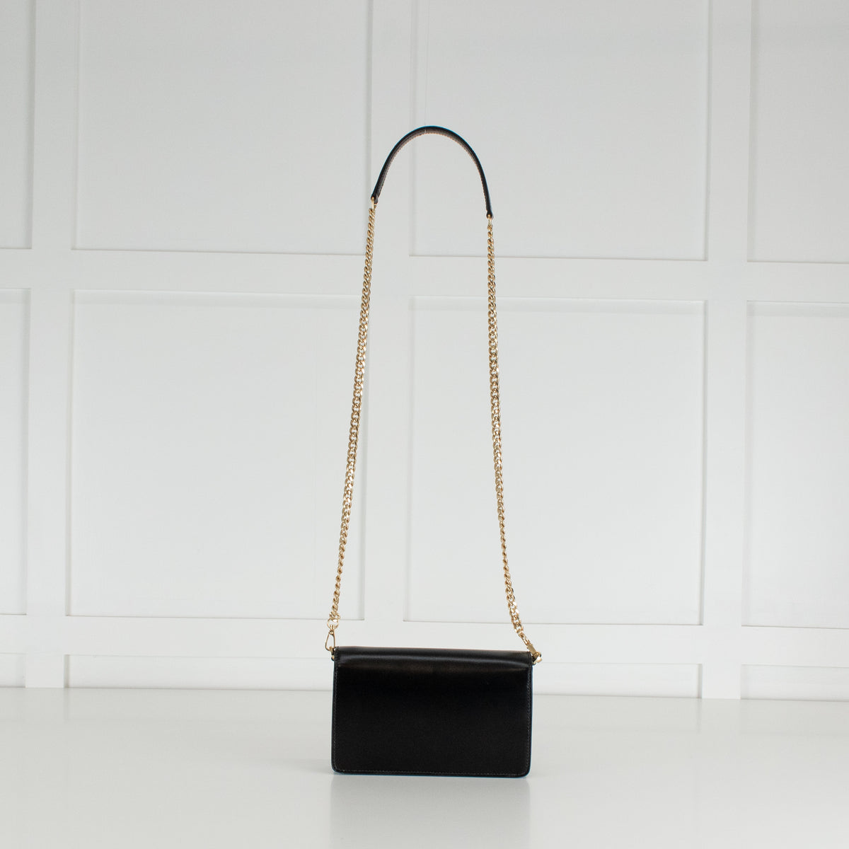 Prada Black Vitello Move Mini Chain Crossbody