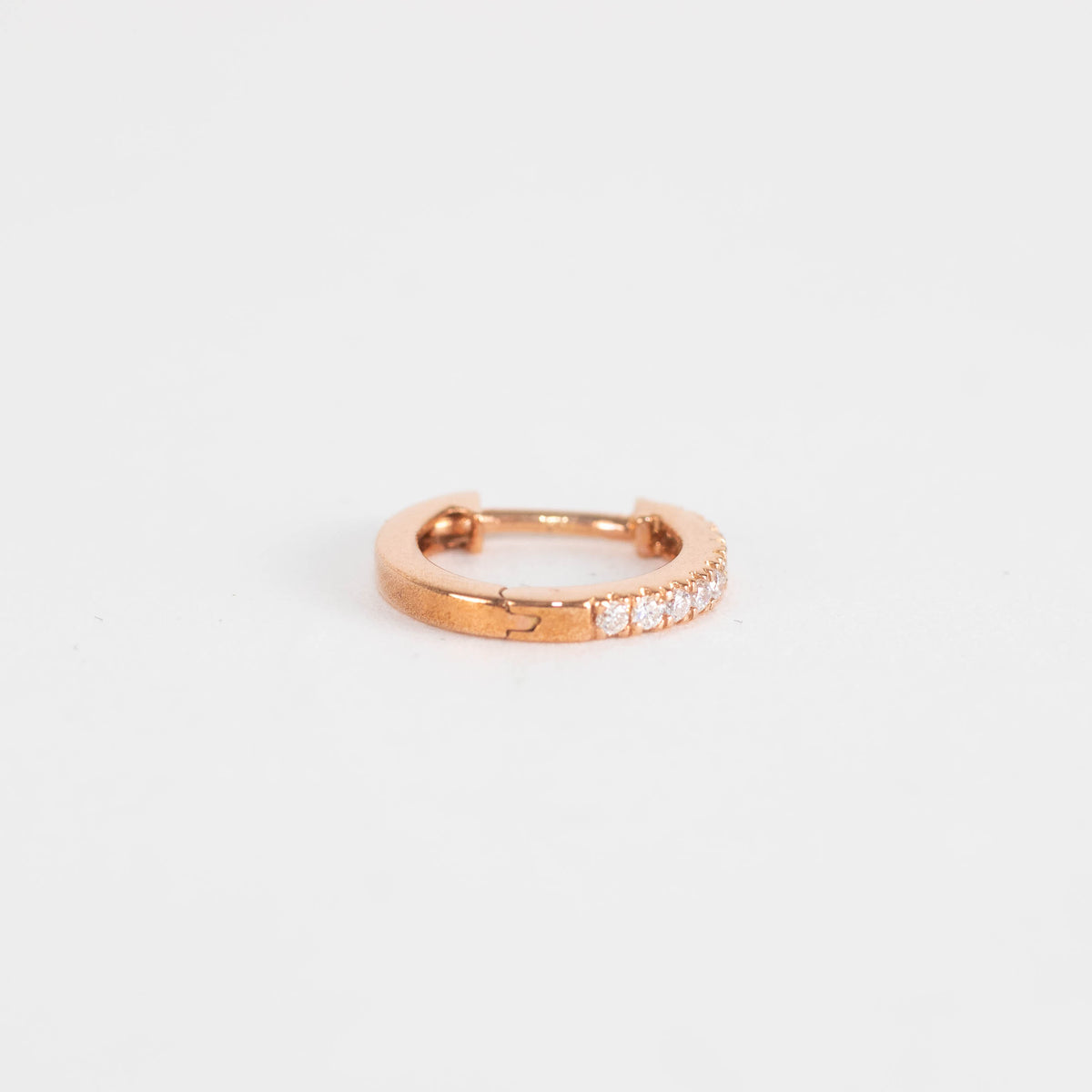 Otiumberg Rose Gold and Diamond Hoop