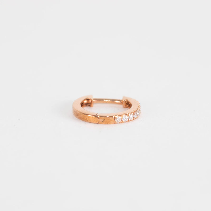 Otiumberg Rose Gold and Diamond Hoop