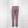 Weekend Maxmara Geometric Print Cotton Trousers
