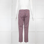 Weekend Maxmara Geometric Print Cotton Trousers