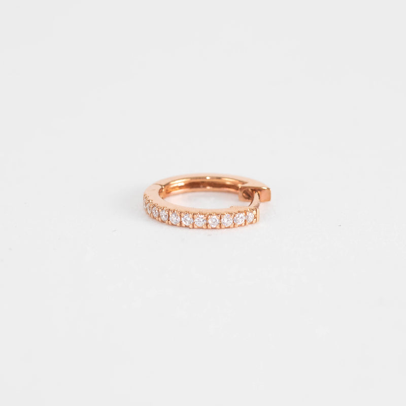 Otiumberg Rose Gold and Diamond Hoop
