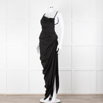 Jacquemus Black Side Ruched Le Papier Dress