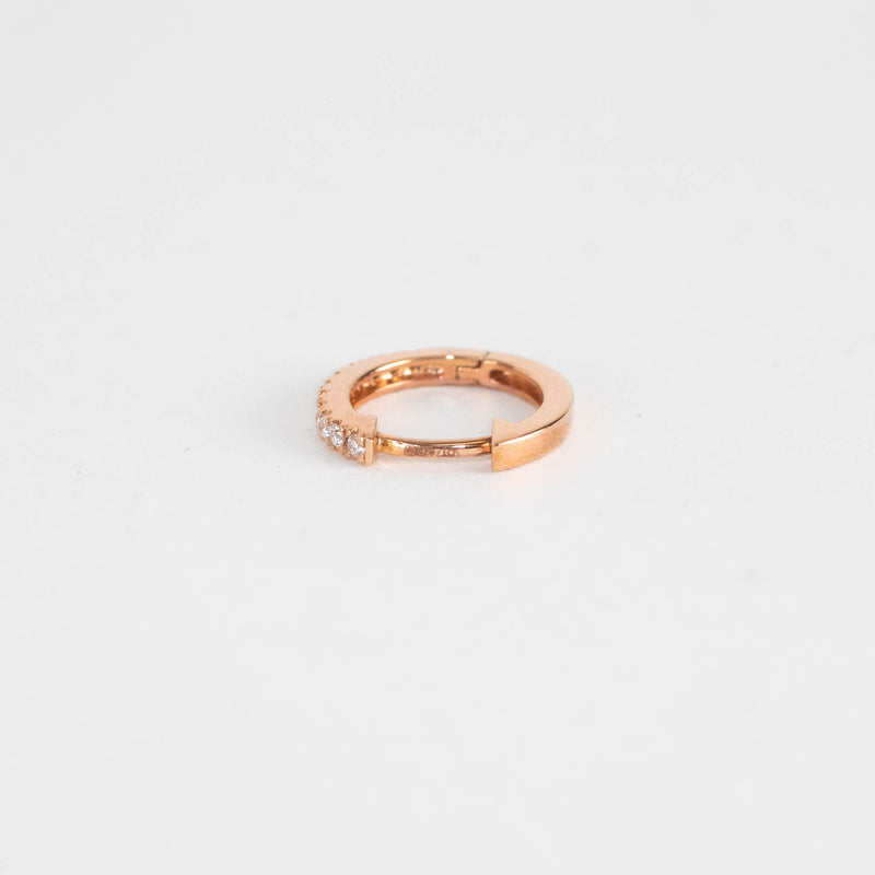 Otiumberg Rose Gold and Diamond Hoop