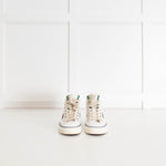 Gucci White Logo High Top Canvas Trainers