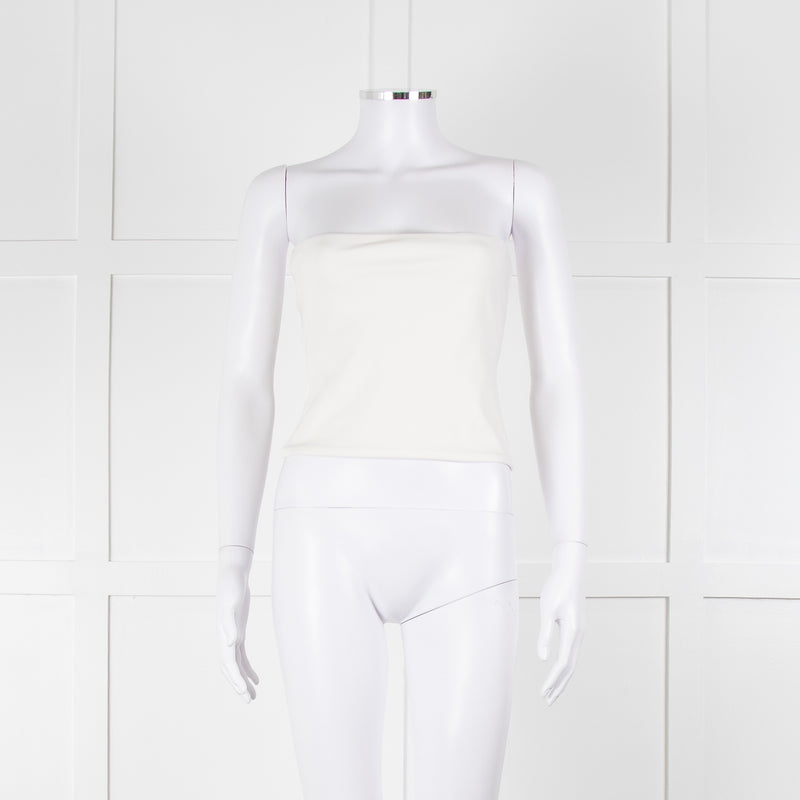 Wardrobe NYC White Stretch Jersey Tube Top