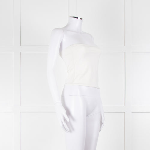 Wardrobe NYC White Stretch Jersey Tube Top
