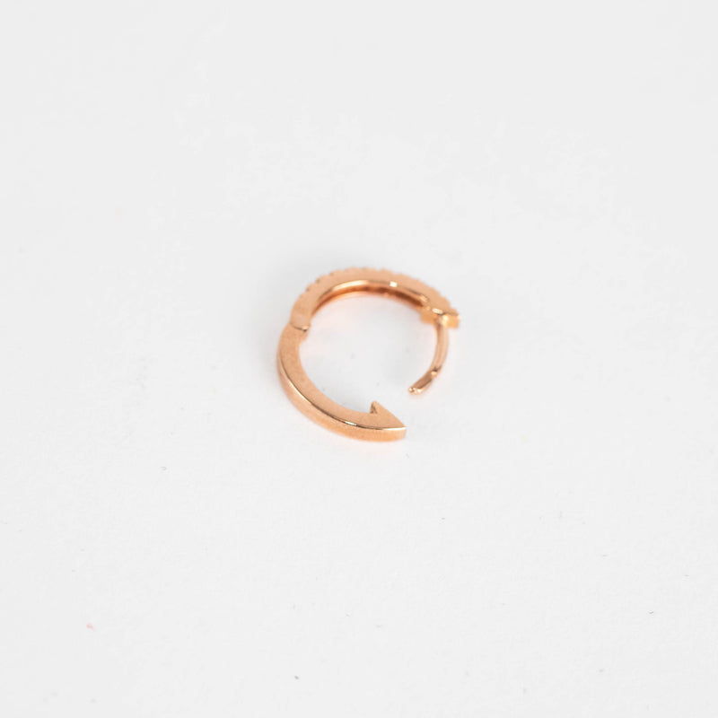 Otiumberg Rose Gold and Diamond Hoop