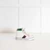 Gucci White Logo High Top Canvas Trainers