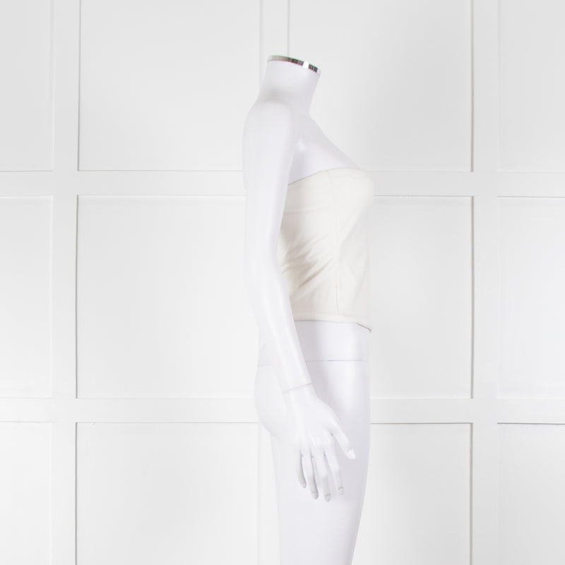 Wardrobe NYC White Stretch Jersey Tube Top