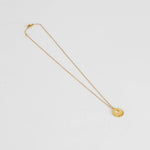 Otiumberg Gold Vermeil Delicate Necklace With Flat Round Branded Disc