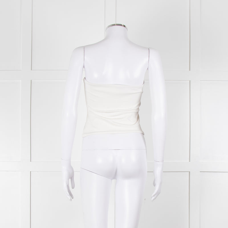 Wardrobe NYC White Stretch Jersey Tube Top