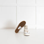 Gucci White Logo High Top Canvas Trainers