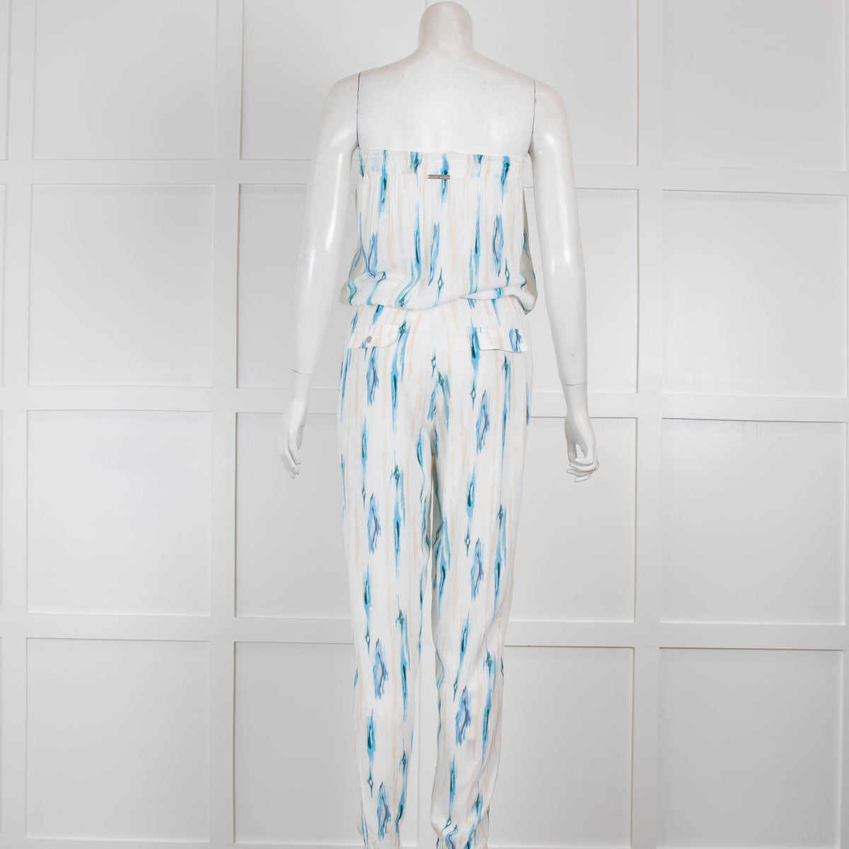 Heidi Klein Patterned Off the Shoulder Jumpsuit